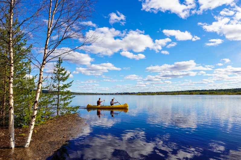 Rovaniemi: All-Day Canoe Adventure - From quiet lake to rocky inlet