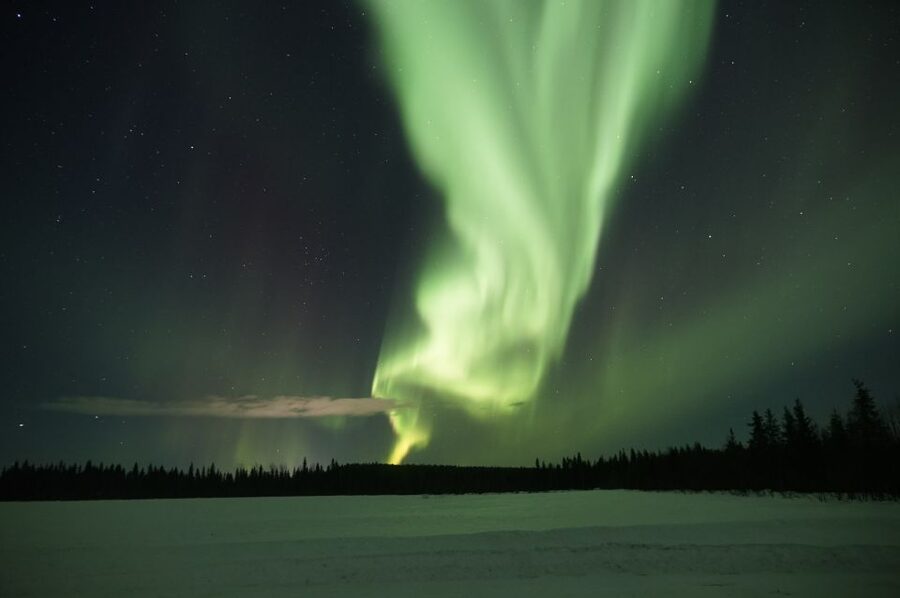 Rovaniemi: Aurora Borealis and Picnic - The forest clearing and open-fire camp