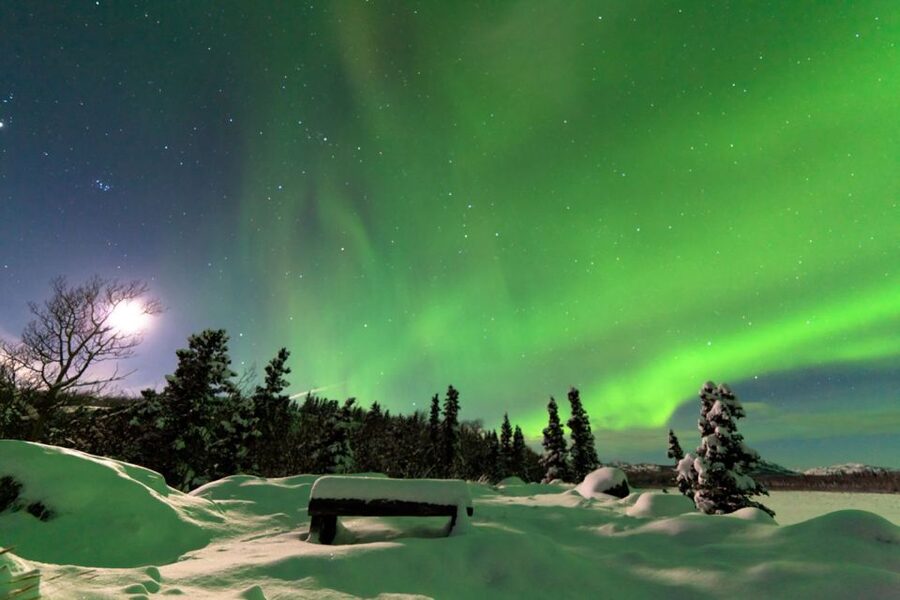 Rovaniemi: Aurora Borealis Snowmobile Safari with Campfire - What the snowmobile route feels like