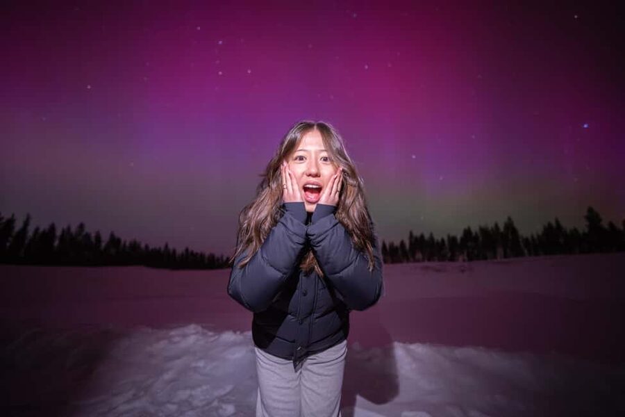 Rovaniemi: Guaranteed Northern Lights Tour with Photos - Aurora photography without carrying a camera