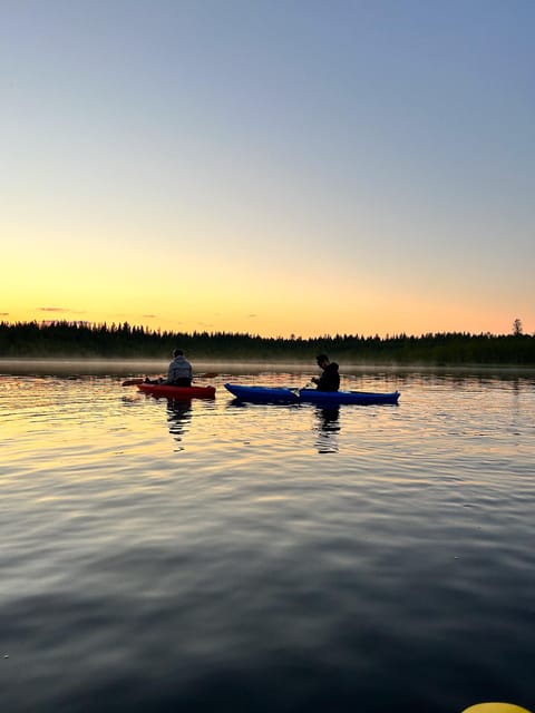 Rovaniemi: Guided Wilderness Kayaking Adventure - Sunset, full moon, and the chance of northern lights