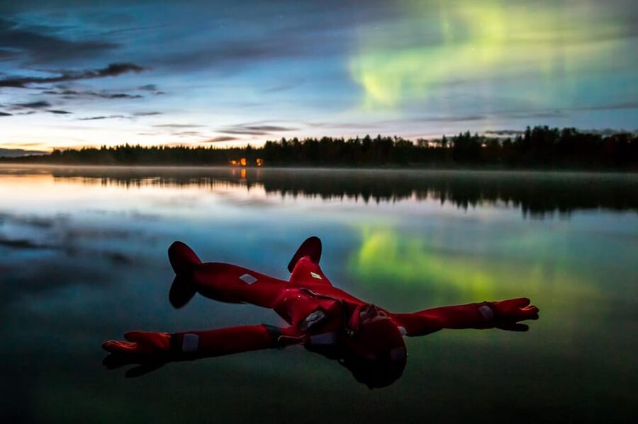 Rovaniemi: Ice Floating Experience - Floating on an Icy Lake Near Rovaniemi