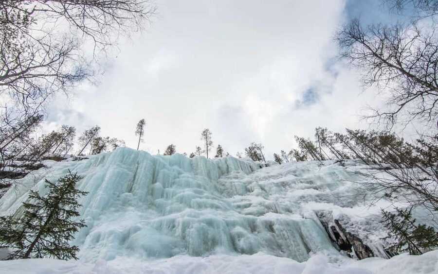 Rovaniemi: Korouoma Canyon and Frozen Waterfalls Tour - Hiking among cliffs, rapids, and ice