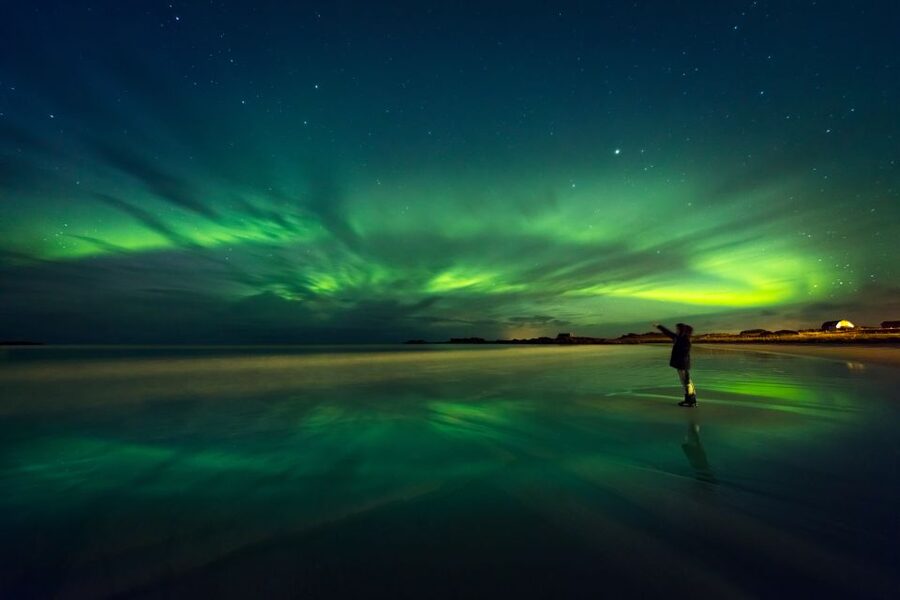 Rovaniemi: Northern Lights Sledge Ride - Warm drinks, forest silence, and small comforts