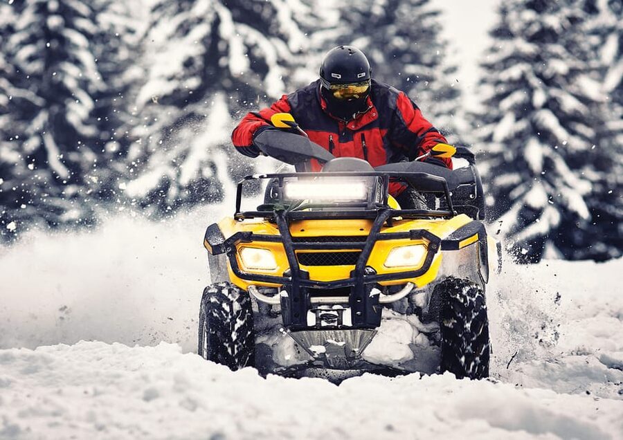 Rovaniemi: Quad Bike Ride and Ice Fishing - From Rovaniemi to the Arctic Circle forest