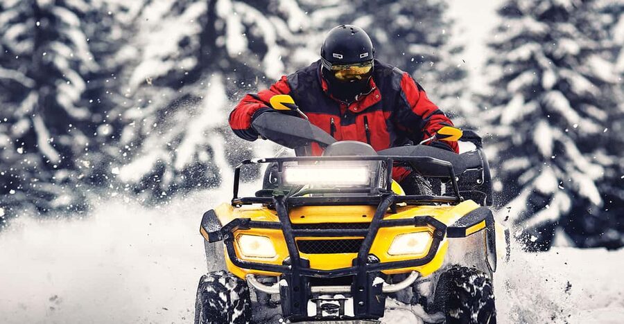 Rovaniemi: Quad Bike Ride and Ice Fishing - Forest views around the Arctic Circle