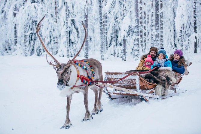 Rovaniemi Santa Claus Village Husky Reindeer Farm Arctic Museum - Santa Claus Village is festive, busy, and commercial