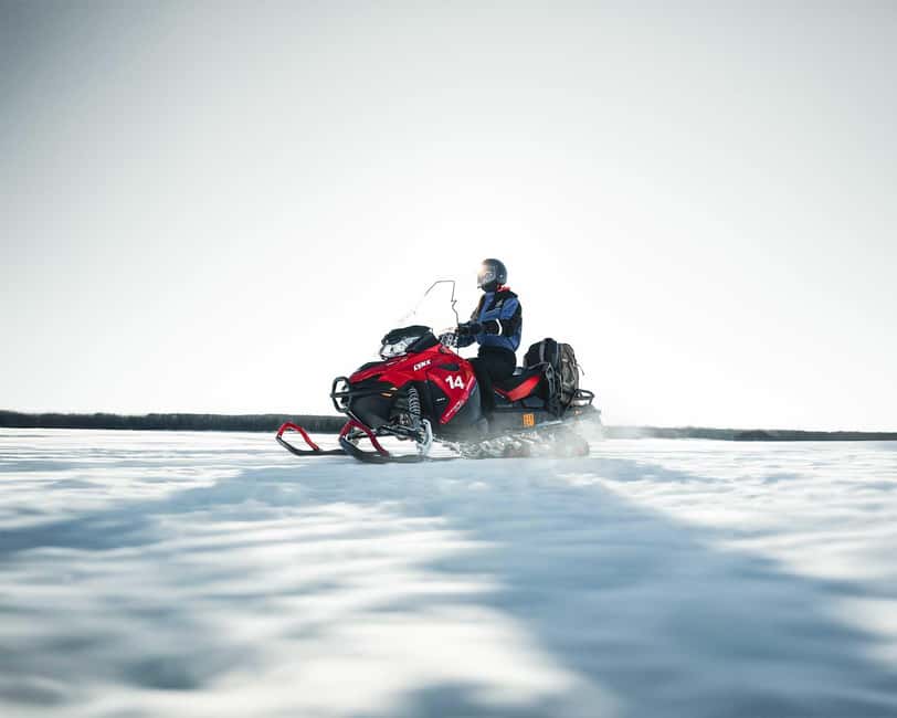 Rovaniemi: Snowmobile Safari into the Wilderness - Getting Into the Snowmobile