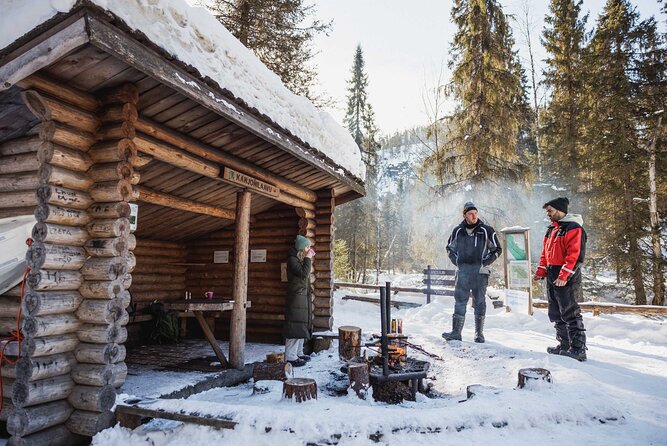 Rovaniemi - Visit to The Frozen Waterfalls of Korouoma - Getting ready for deep snow and cold