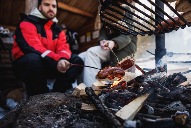 Rovaniemi - Visit to The Frozen Waterfalls of Korouoma - A campfire lunch in the reserve