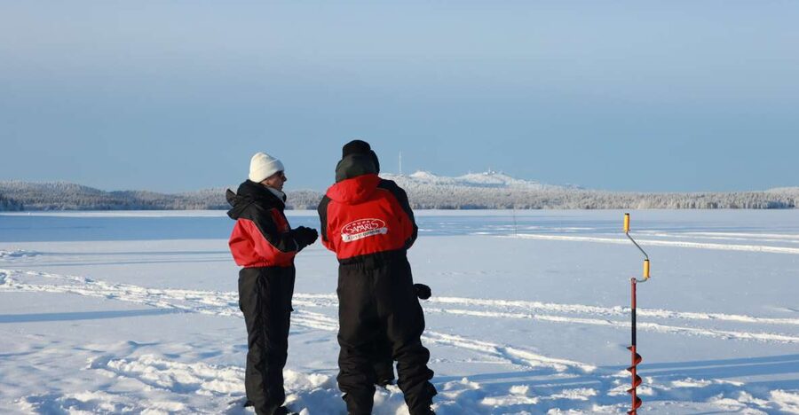 Ruka: Ice fishing trip - What happens when someone catches a fish