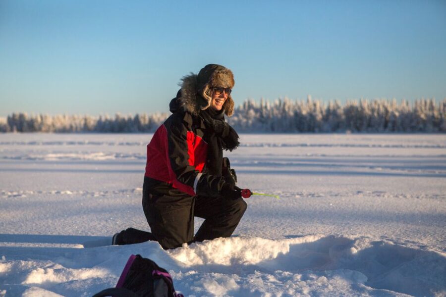 Ruka: Ice fishing trip - Who will enjoy this outing most