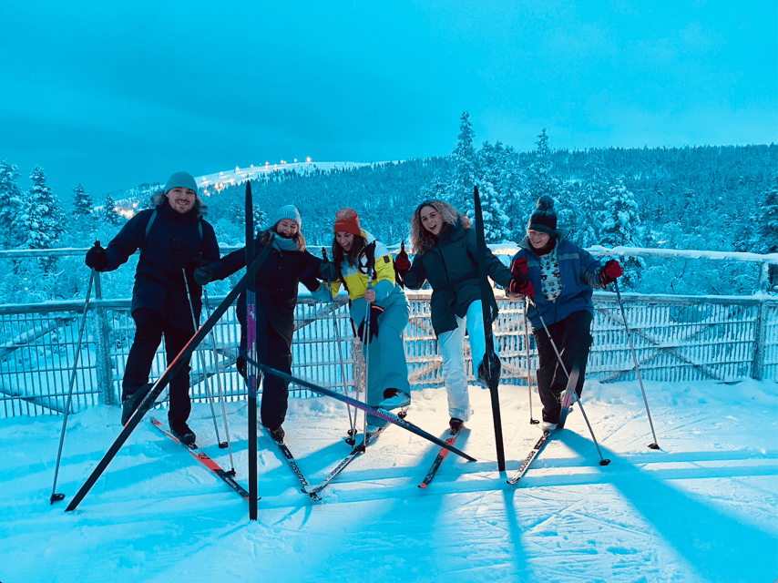 Saariselkä: Cross-Country Skiing for beginners - A short safety briefing, then the real work