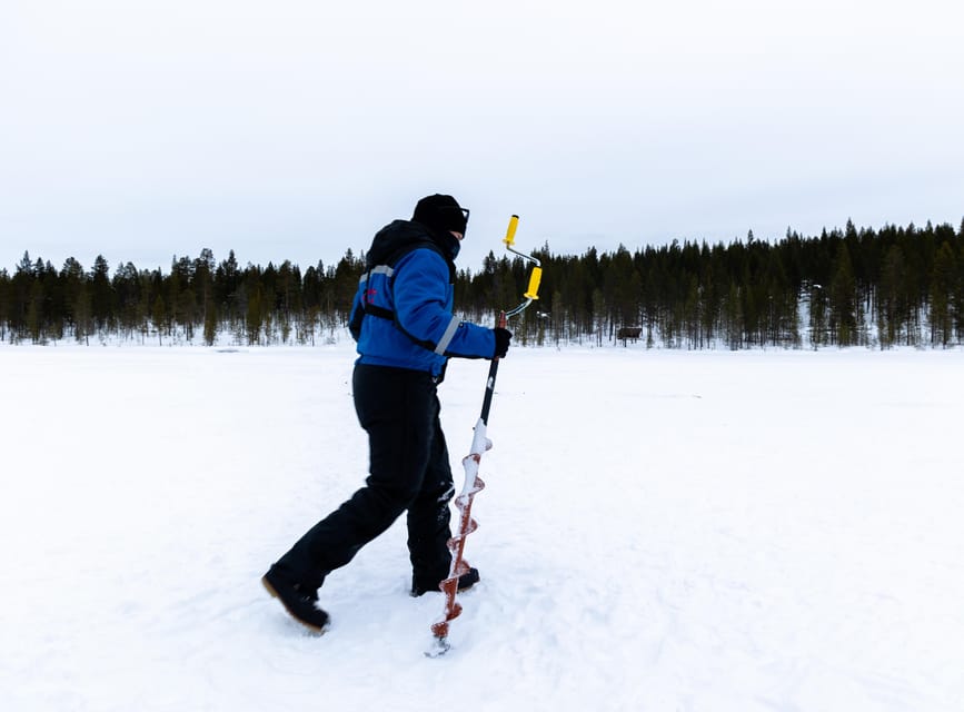 Saariselkä: Ice Fishing Safari by Snowmobile - The Snowmobile Ride Through Finnish Lapland