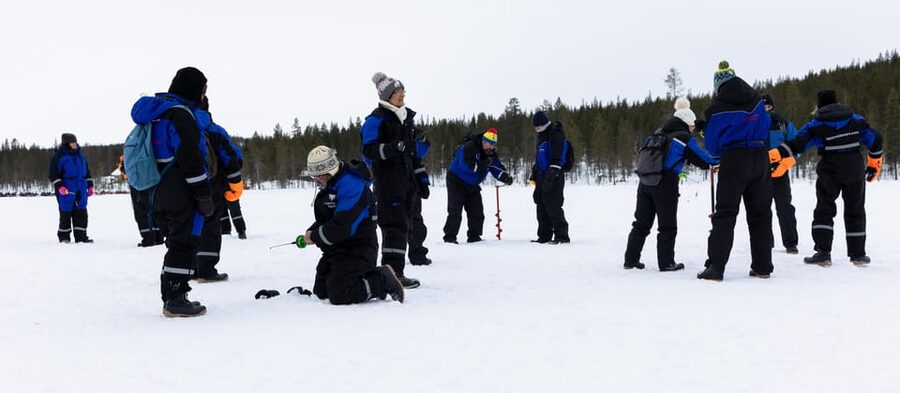 Saariselkä: Ice Fishing Safari by Snowmobile - Who Will Enjoy This Most?
