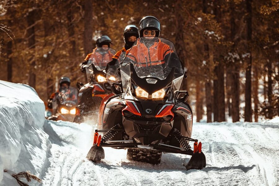 Saariselkä: Snowmobile Ride with Hot Drinks - Starting with warm gear and simple instructions