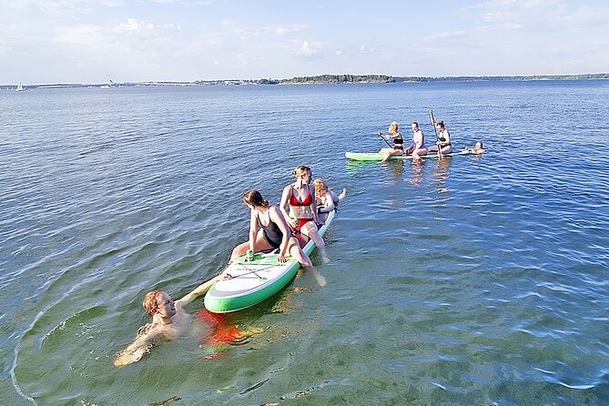 Sauna and Sightseeing Helsinki cruise - Optional paddleboarding at the anchorage