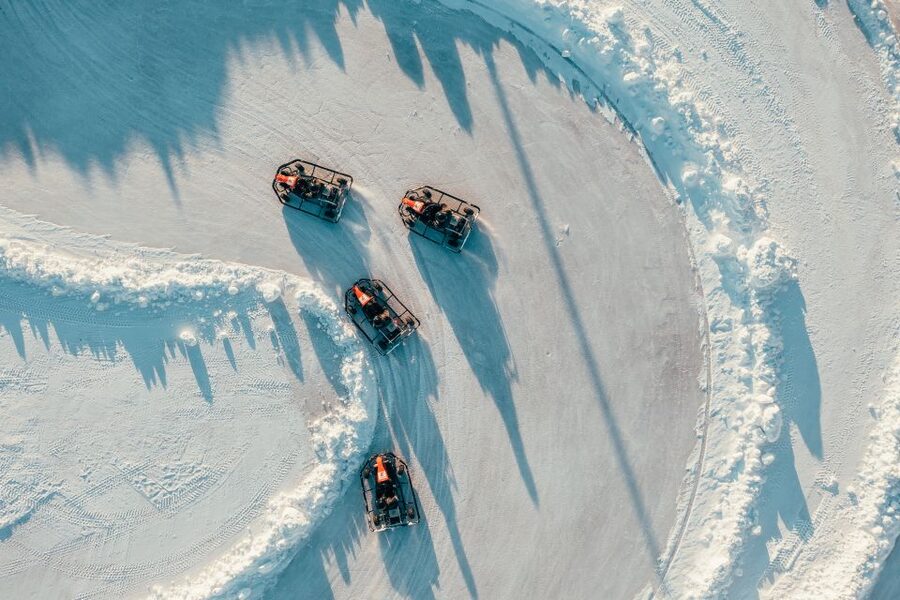 Sirkka: Levi Ice-Karting Experience with Optional Transfer - Arriving at the track from Levi center