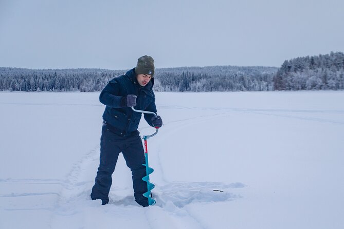 Snowshoeing Adventure with Ice-Fishing, Fire and Survival - What you learn about local plants and materials