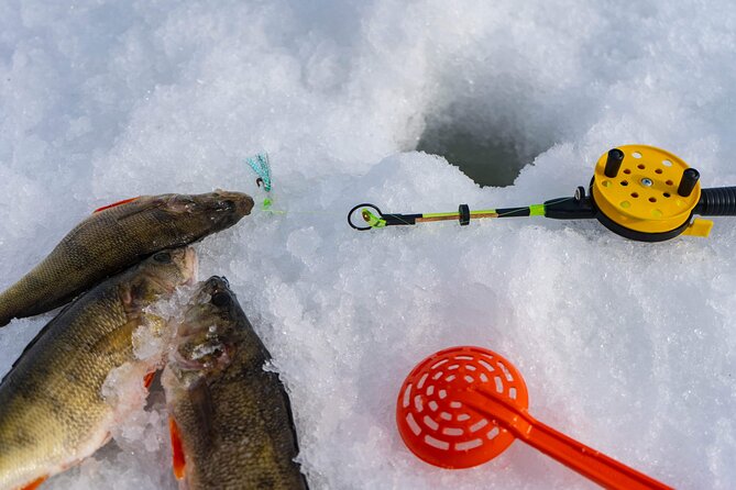 VIP Ice Fishing "ICEBREAKER" Lunch in Glass Igloo - Clothing and comfort in serious winter weather
