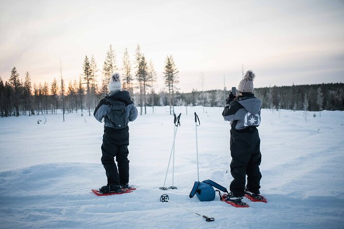 Wilderness snowshoe adventure - Learning to walk on snowshoes