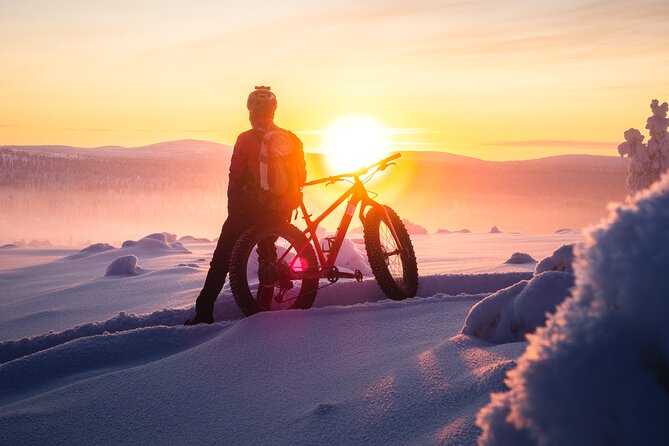 Winter afternoon group Ride in Saariselkä - What the 90-minute trail section feels like