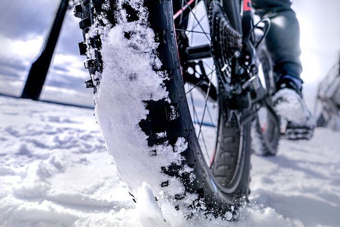 Winter Fatbiking in Ivalo (2 hours) - Cycling from village streets toward the river