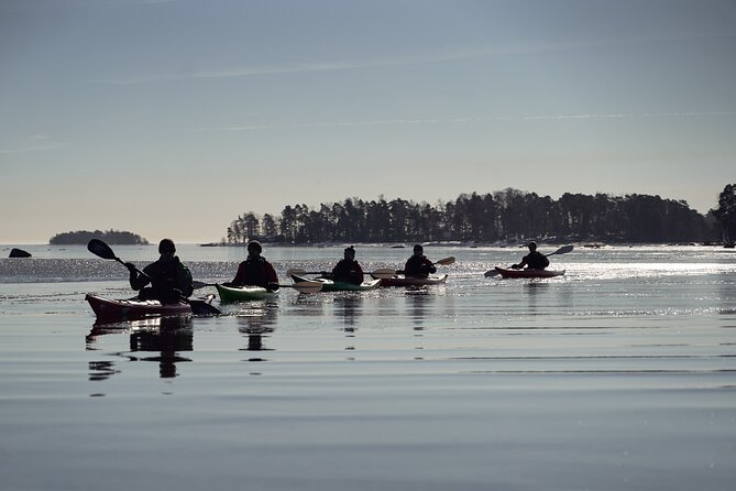 Winter kayaking in Eastern Helsinki archipelago - The winter gear makes the experience possible